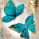 Блакитні метелики Набір для діамантової мозаїки 30х30см На підрамнику, Так, 30 x 30 см