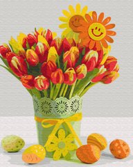 Купити Великодні тюльпани Розпис картин за номерами (без коробки)  в Україні