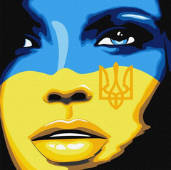 Купить Украинка Набор для алмазной мозаики 30х30см На подрамнике  в Украине
