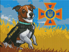 Купити Алмазна мозаїка 30х40 Пес Патрон ST482  в Україні