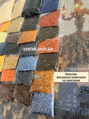 Купити Бегемотики під парасолькою Набір для діамантової мозаїки 30х30см На підрамнику  в Україні