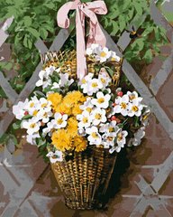 Купити Набір для розфарбовування по цифрам Плетений кошик з квітами ©Paul De Longpre  в Україні