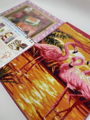 Купити Алмазна вишивка Рожеві фламінго  в Україні