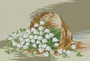 Купить Набор для алмазной живописи квадратными камнями Подснежники  в Украине