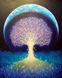 5D Дерево життя-4 Алмазна вишивка повна закладка, квадратні камені, Ні