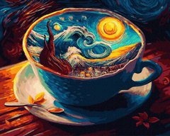 Купить Картина раскраска Творческий кофе  в Украине