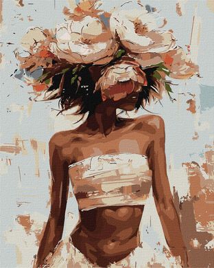 Купити Набір для малювання по цифрам Ідейка Квітковий капелюшок ©victoria_art  в Україні