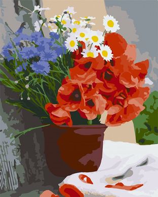 Купить Цветы июня Роспись картин по номерам (без коробки)  в Украине