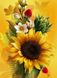 Соняшник з квітами Набір для алмазної мозаїки на підрамнику 30х40см, Так, 30 x 40 см