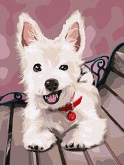 Купить Картина по номерам Игривый щенок  в Украине