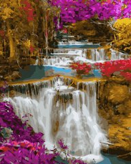 Купить Водопад Хуай Мае Камин Антистрес раскраска по цифрам без коробки  в Украине