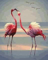 Купить Картина по номерам без коробки Пара фламинго  в Украине
