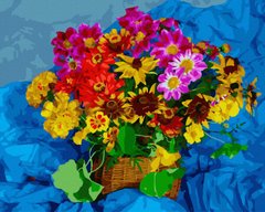 Купить Бабушкины цветы Цифровая картина по номерам (без коробки)  в Украине