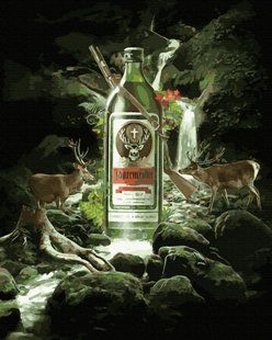Купить Jagermeister Антистрес раскраска по цифрам без коробки  в Украине
