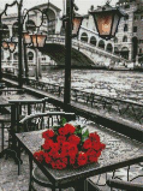 Купити Алмазна мозаїка 30х40см Троянди на столі  в Україні