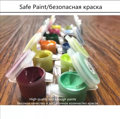 Купить Синеглазый ирбис. Роспись картин по номерам (без коробки)  в Украине