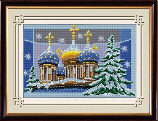 Купити 30196 Зимовий храм Набір алмазного живопису  в Україні