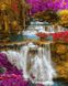 Водопад Хуай Мае Камин Антистрес раскраска по цифрам без коробки, Без коробки, 40 х 50 см
