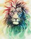 Сияние льва Картина раскраска по номерам, Без коробки, 40 х 50 см