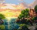Набір для малювання по цифрам Ідейка Захід сонця ©Сергій Лобач 40 х 50 см, Без коробки, 40 x 50 см