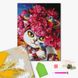 Алмазная мозаика на подрамнике Цветущая кошечка ©Маріанна Пащук 40х50 см, Да, 40 x 50 см