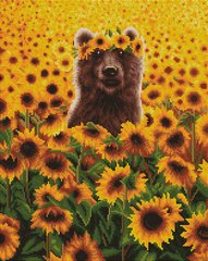 Купити Сонячний ведмедик ©Lucia Heffernan Алмазна картина на підрамнику 40 х 50 см  в Україні