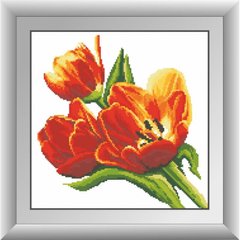 Купить 30599 Букет тюльпанов. Алмазная мозаика(квадратные, полная)  в Украине