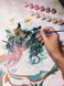 Цветочный вид на Эйфелевую башню Роспись картин по номерам (без коробки), Без коробки, 40 х 50 см
