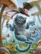 Чеширський кіт Алмазна вишивка Квадратні стрази 40х50 см