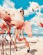 Фламинго Картина антистресс по номерам без коробки, Без коробки, 40 х 50 см