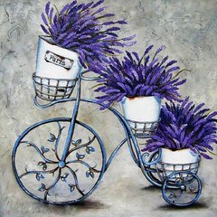 Купить Алмазная вышивка Цветочный велосипед  в Украине