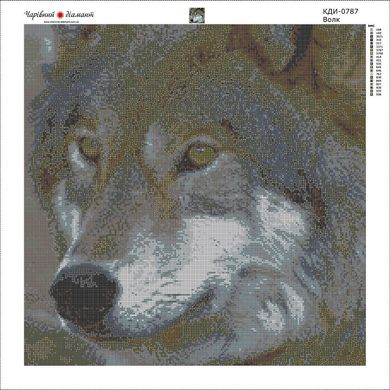 Купить Алмазная мозаика с полной закладкой полотна Волк  в Украине
