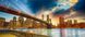 Бруклинский мост Алмазная мозаика квадратные камушки 90х40 см