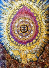 Купить Алмазная мозаика с полной закладкой полотна Амулет – Рождение женской энергии  в Украине
