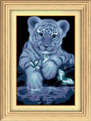 Купить 30099 Белый тигренок Набор алмазной живописи  в Украине