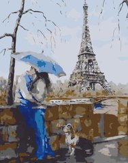 Купити Кохання в Парижі Розпис картин за номерами (без коробки)  в Україні
