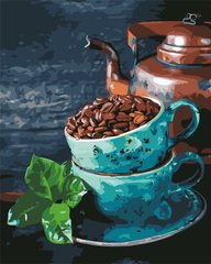 Купить Картина антистрес по номерам Кофейные зерна АртСтори  в Украине