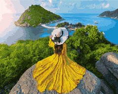 Купити Дівчина-сонце Алмазна картина розфарбування 40 х 50 см  в Україні