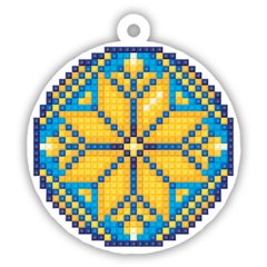 Набор для изготовления патриотического шарика алмазной мозаикой на деревянной основе DMS-002(1)