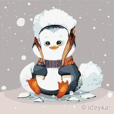 Купить Маленький пингвинчик Картина по номерам (без коробки)  в Украине