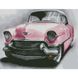 Картина алмазною мозаїкою Рожеве авто 30х40 см, Так, 30 x 40 см