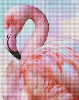 Купити Рожевий фламінго ©Ira Volkova Мозаїчна картина за номерами 40х50 см  в Україні