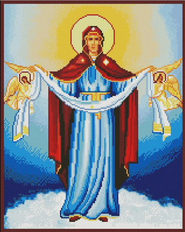 Набор для вышивания бисером Паутинка Б-1025 Пресвятая Богородица Огневидная, 20*25 см отзывы