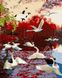 Миграция лебедей Антистрес раскраска по цифрам без коробки, Без коробки, 40 х 50 см