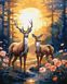 Картина за номерами Граціозні олені ©art_selena_ua, Без коробки, 40 x 50 см