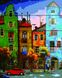 Модульная картина раскраска для взрослых на деревяных дощечках На улицах Амстердама, Подарочная коробка, 40 х 50 см