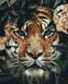 Тигр Алмазная мозаика, квадратные камни