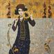 Дівчина з соняшником ©tolstukhin artem Діамантова мозаїка круглими камінчиками На підрамнику 40х40 см