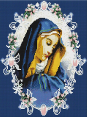 Купить Алмазна мозаика 30х40 Икона Дева Мария Скорбящая ST475  в Украине