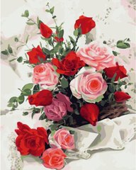 Купить Набор для рисования картины по номерам Букет из роз  в Украине